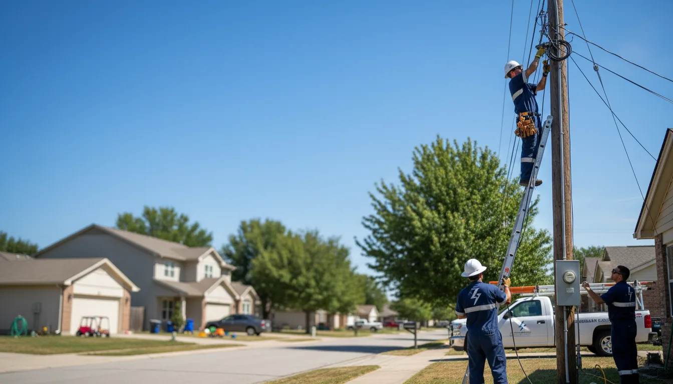 Residential electrician providing installation services in Hi Hat, KY